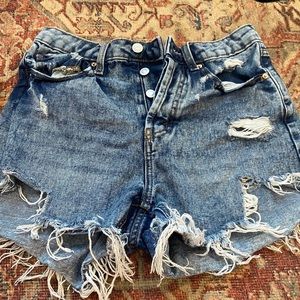 Jean shorts which I hate to sale I can no longer fit in them .